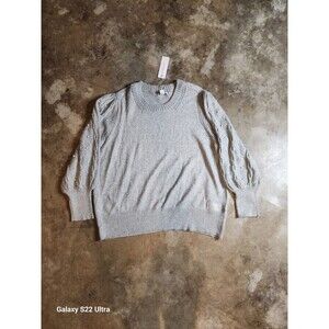Liz Claiborne Sweater Womens Faux Pearl Pull Over Size 2X NWT
